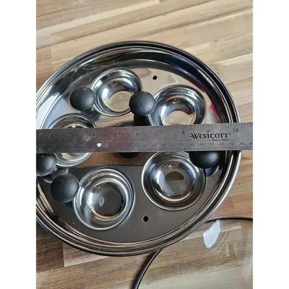 Norpro Stainless Steel 10.25" Egg Poacher & Skillet Set (#669) - 6 Cup - Picture 3 of 14